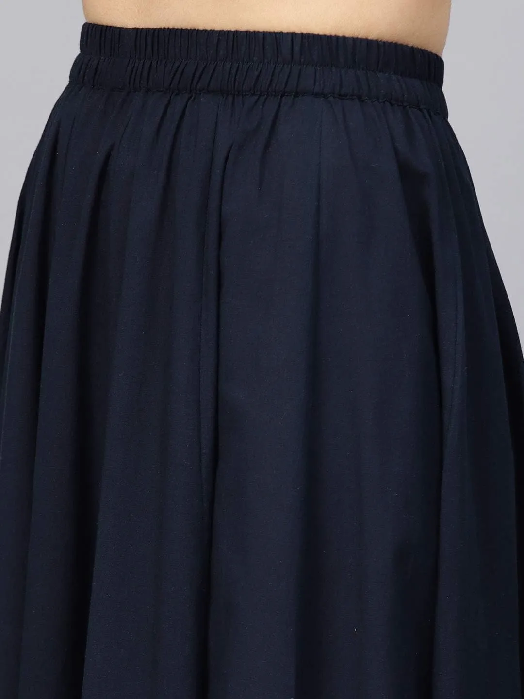 Women's Printed Kurta with Skirt