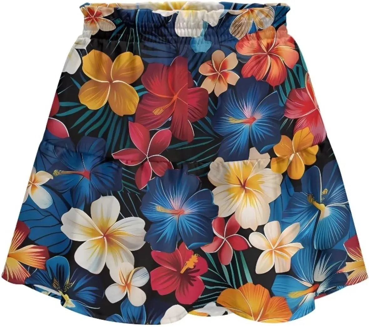 Womens Skirts Short Flowy High Waist Tiered Mini Skirt for Running Casual