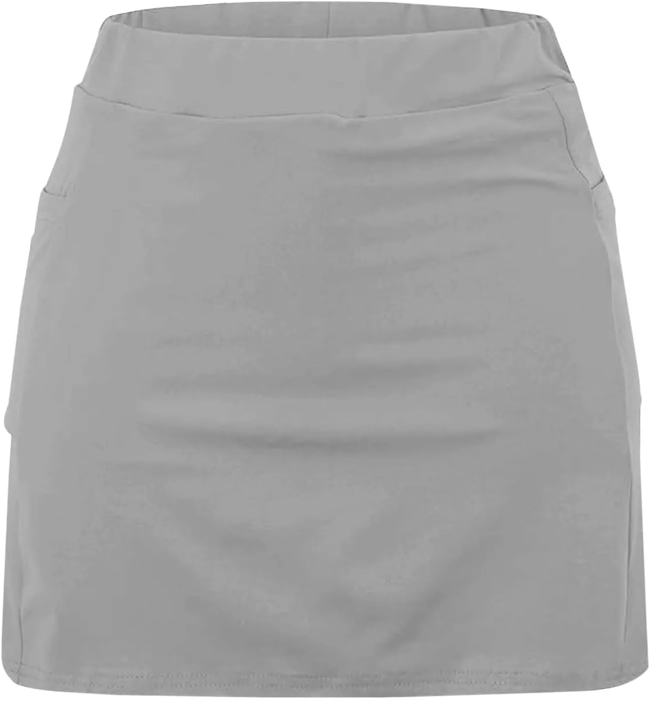 Womens Skorts with Pockets Tummy Control Plus Size Skorts High Waist Athletic Sports Pants Skirt Casual Shorts
