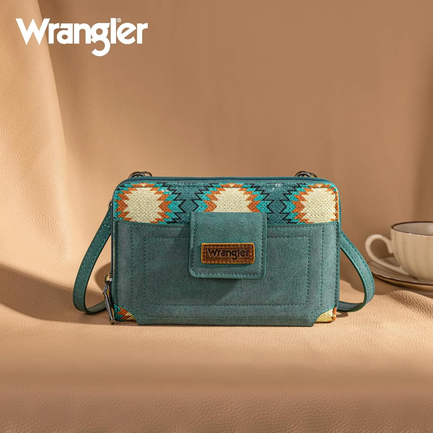 Wrangler Crossbody Wallet Purse Women's Cellphone Bag with RFID Card Slots