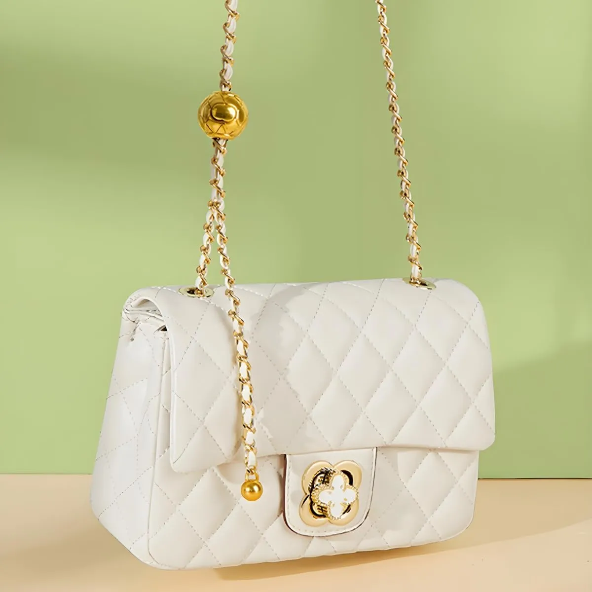 YXBQueen Quilted Leather Handbag Designer Crossbody Bags Women Purses and Handbags